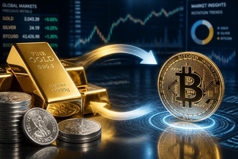 explore the upcoming cyclical rotation between gold/silver and bitcoin with expert insights by vincent ganne. understand market trends and investment strategies in this detailed analysis.