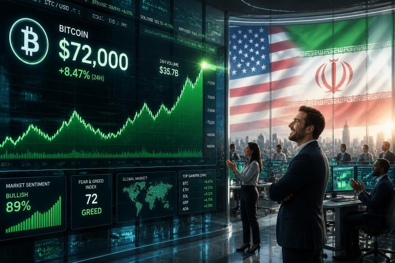 discover how the us-iran ceasefire has triggered a bitcoin surge, pushing its value back to $72,000. stay updated on the latest crypto market trends and geopolitical impacts.